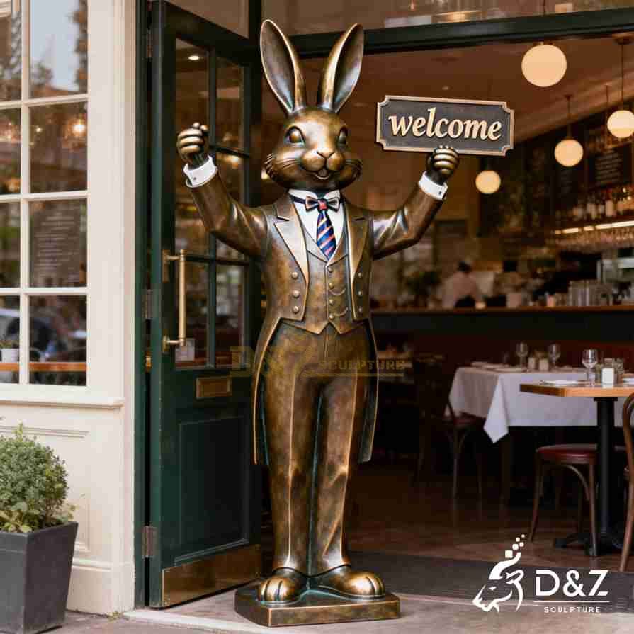 Rabbit Butler Statue 2