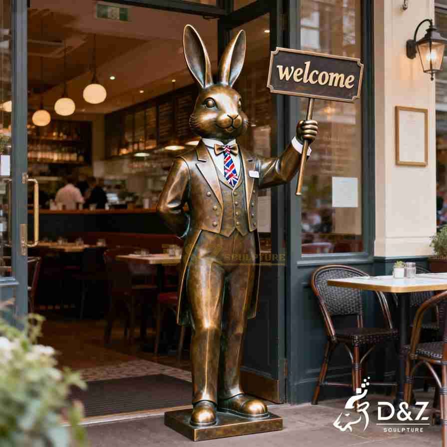 Rabbit Butler Statue 4