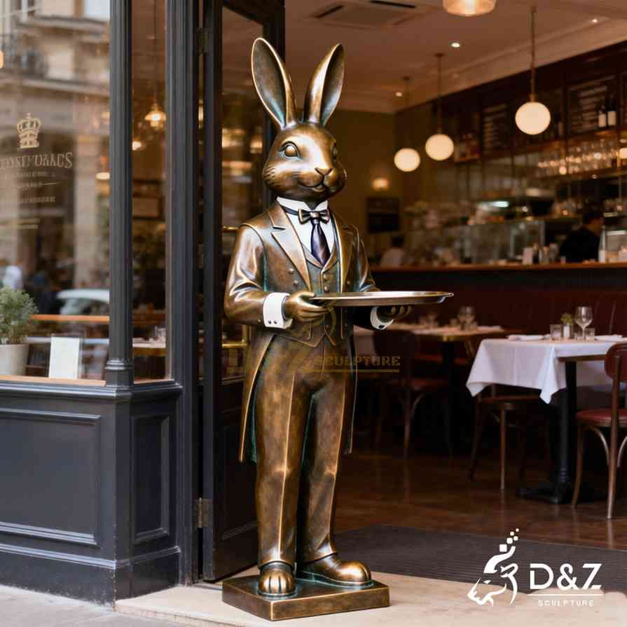 Rabbit Butler Statue 5