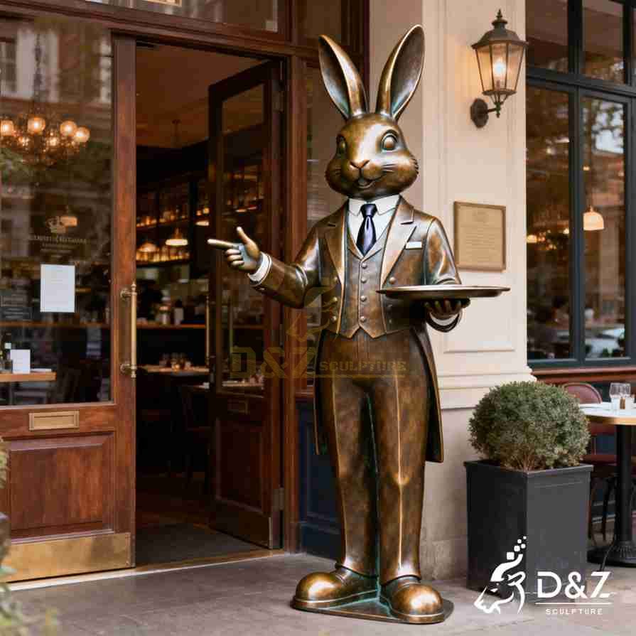 Rabbit Butler Statue 6