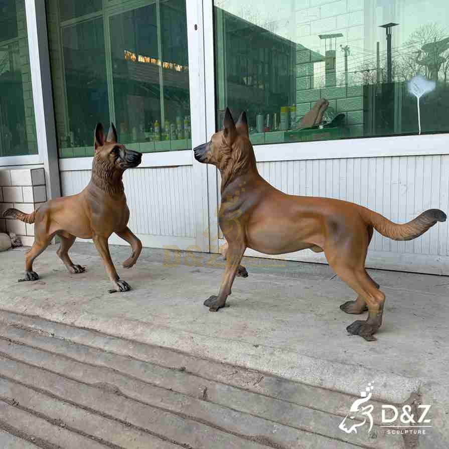 Brass Sheepdog Statue 1