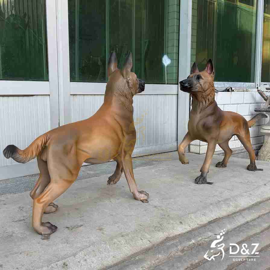 Brass Sheepdog Statue 2