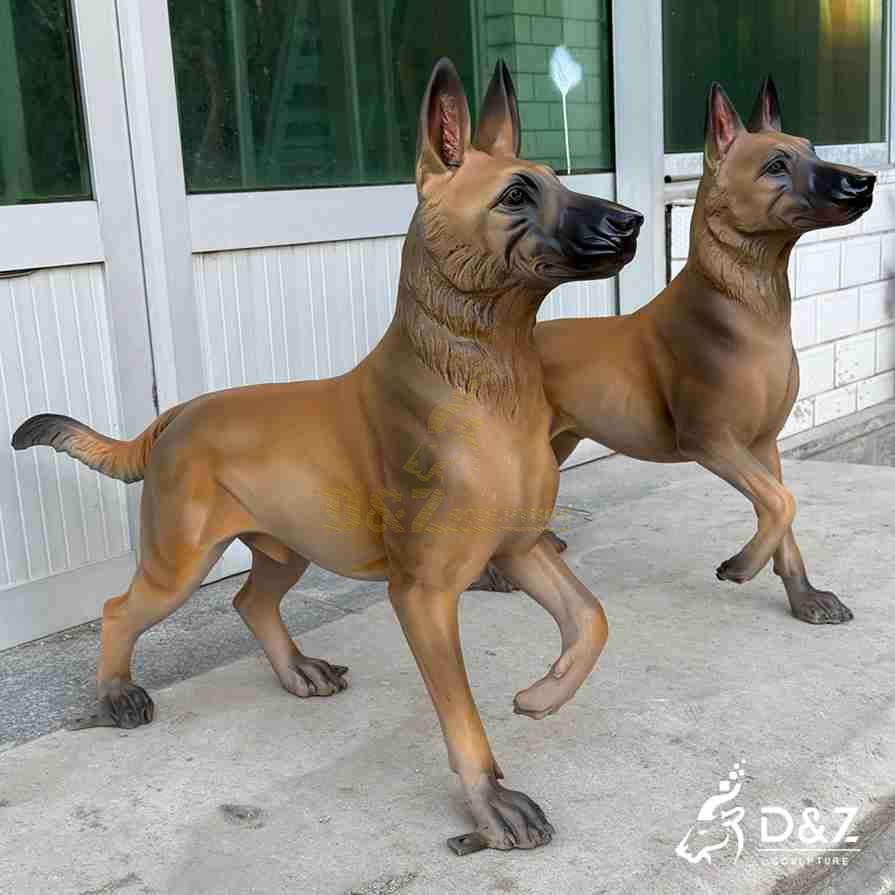 Brass Sheepdog Statue 5