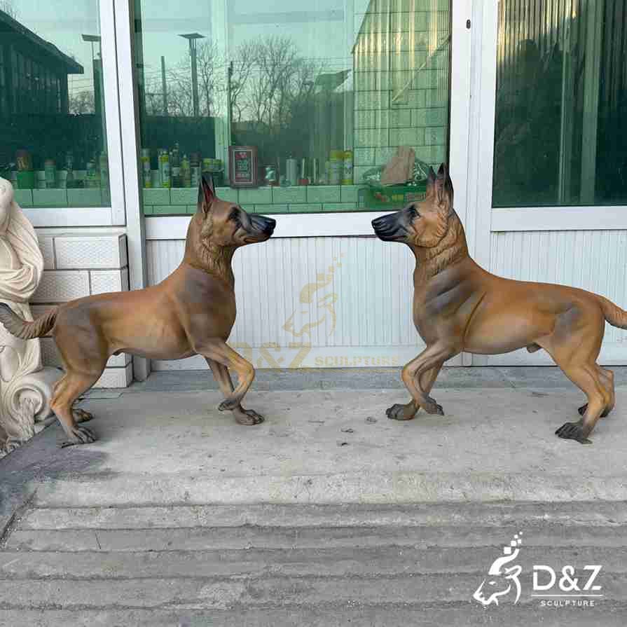 Brass Sheepdog Statue 6