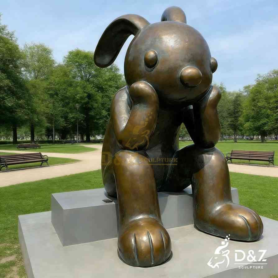 20-2 Large Modern Rabbit Sculpture