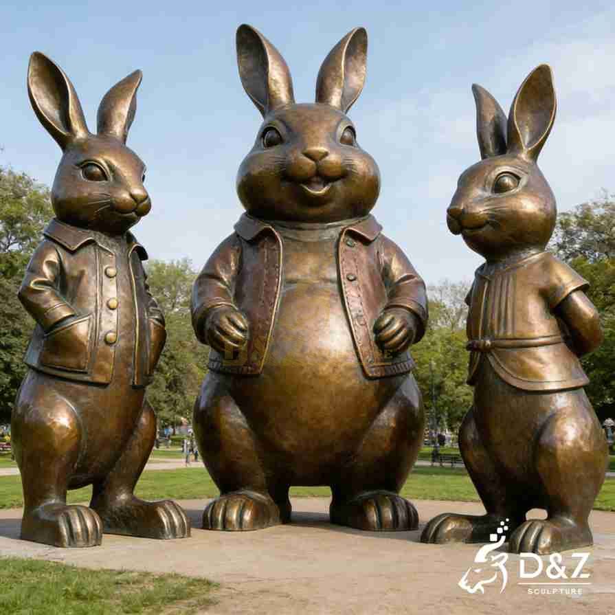20-3 Large Modern Rabbit Sculpture