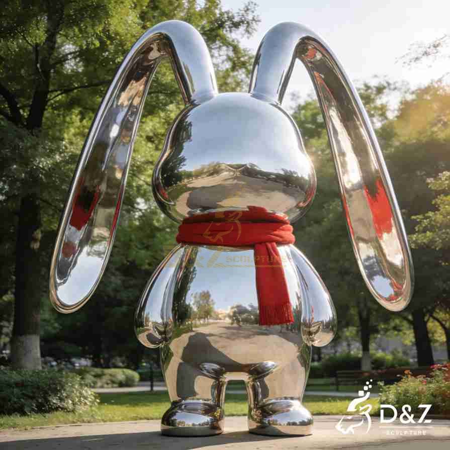 20-9 Large Modern Rabbit Sculpture