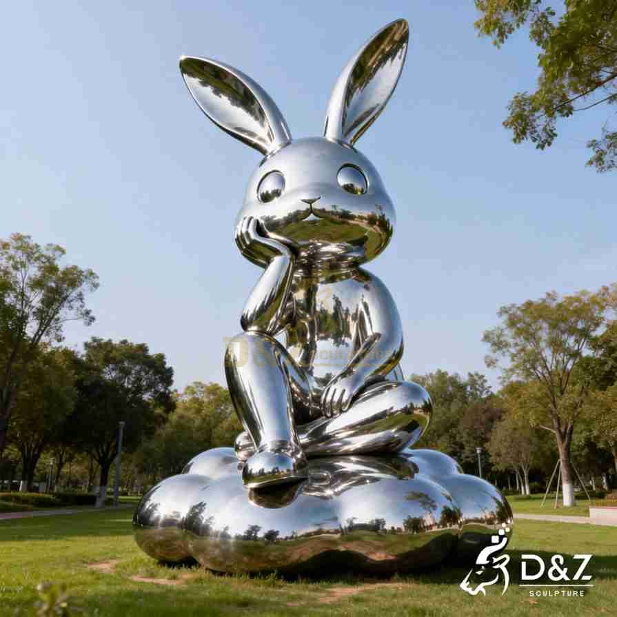 20-16 Large Modern Rabbit Sculpture