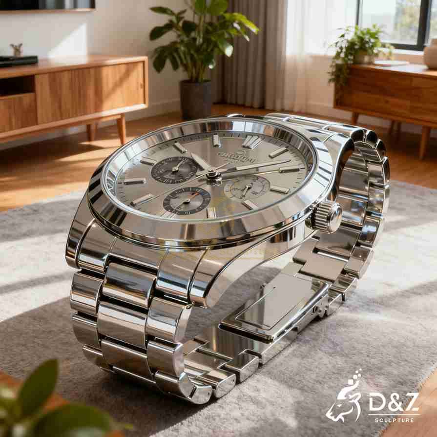 Luxury Metal Watch Coffee Table 1
