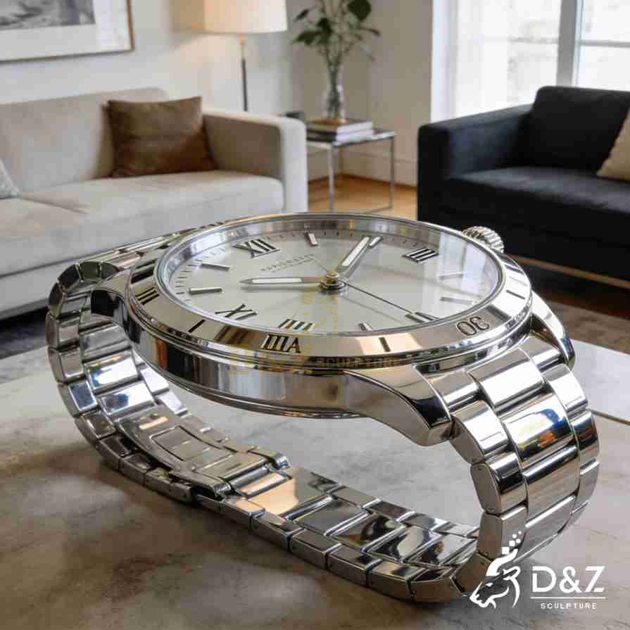 Luxury Metal Watch Coffee Table 4