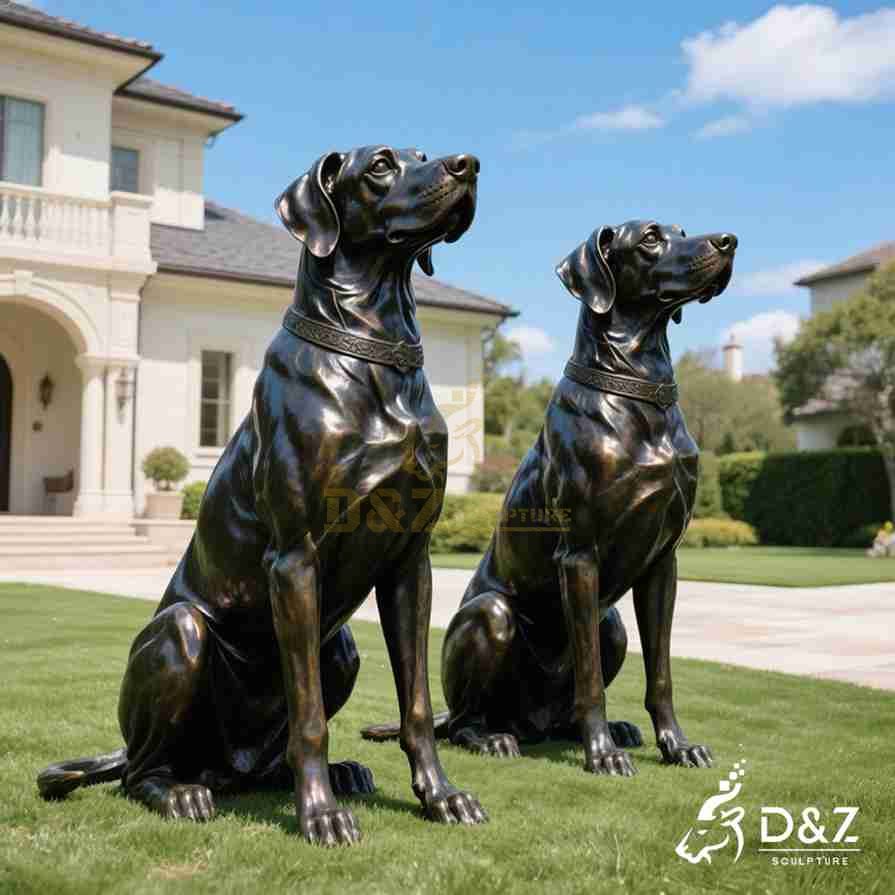 Bronze Great Dane Statue 2