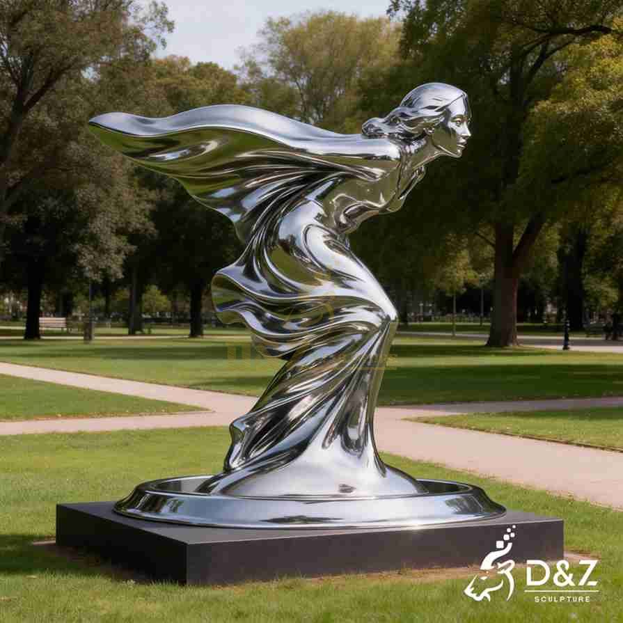 Metal Spirit of Ecstasy Statue 6