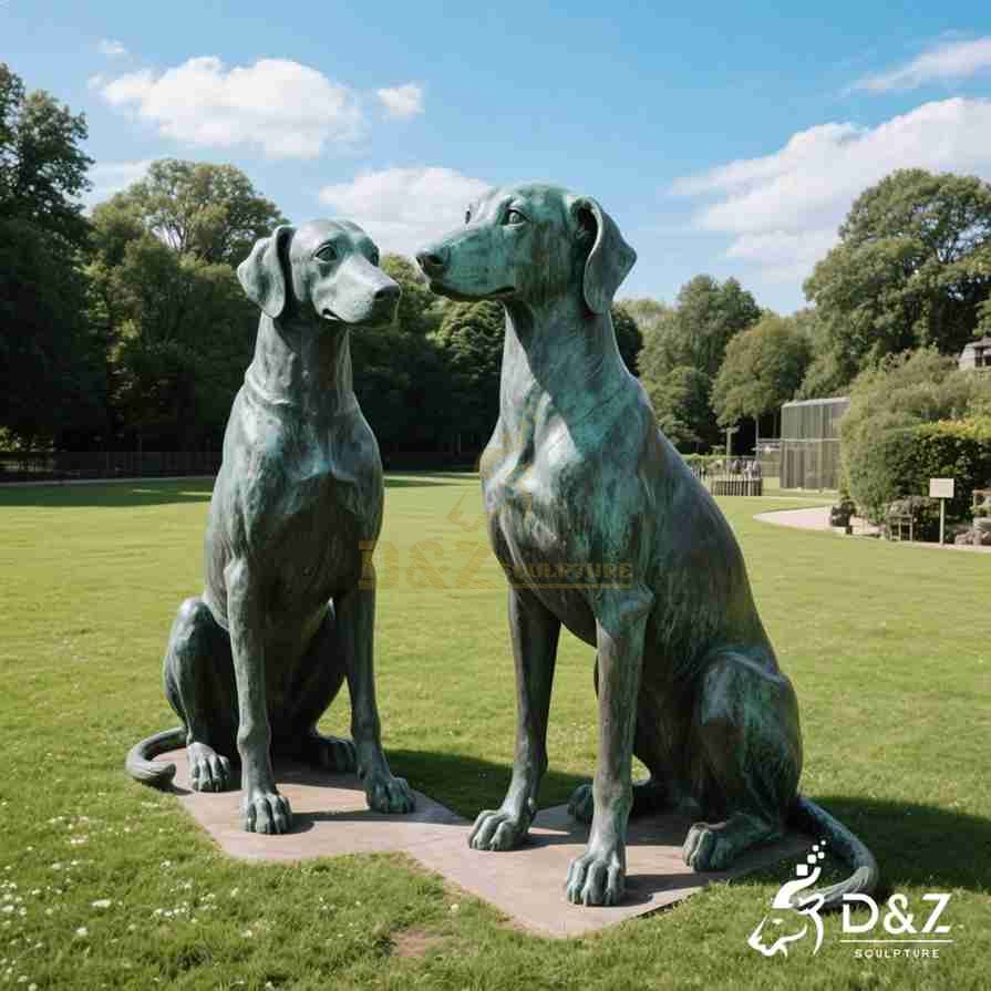 Bronze Greyhound Statues 6