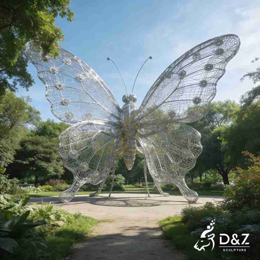 Wire Butterfly Sculpture 2