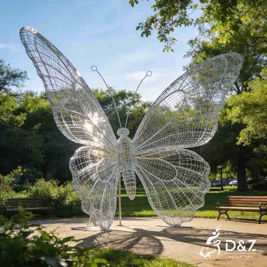 Wire Butterfly Sculpture 5