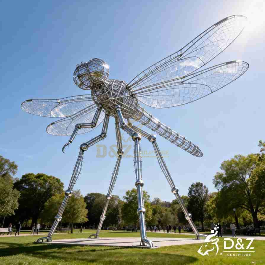 Wire Dragonfly Sculpture 2