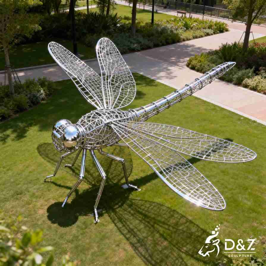 Wire Dragonfly Sculpture 3