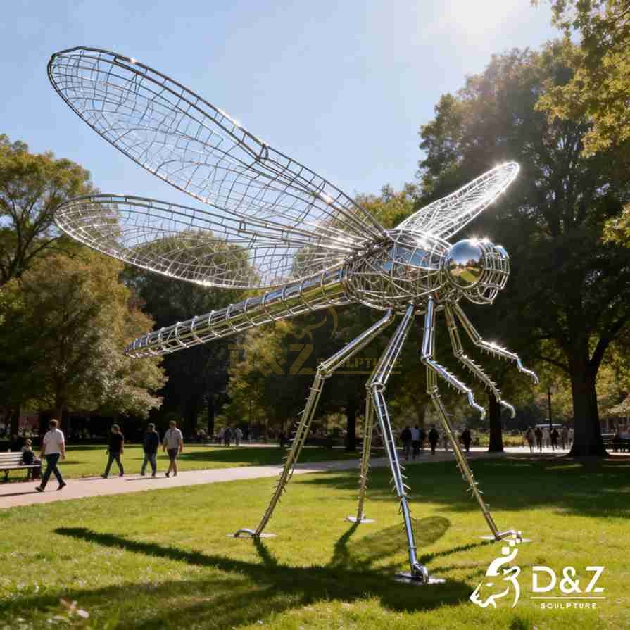 Wire Dragonfly Sculpture 5