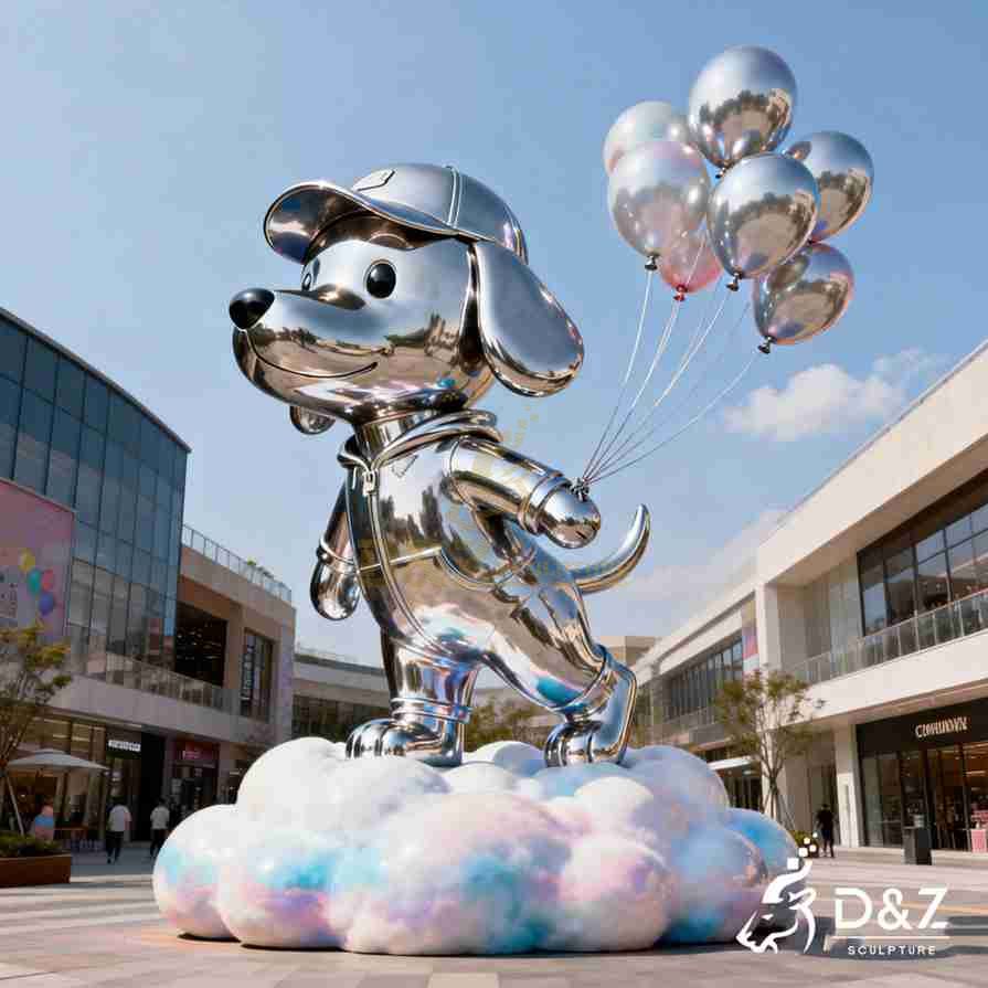 Metal Dog Sculpture 2