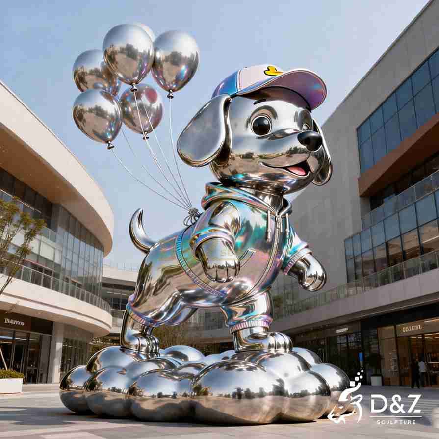 Metal Dog Sculpture 5