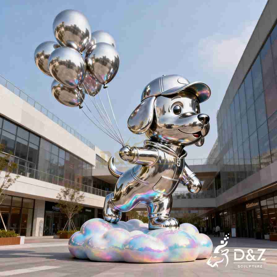 Metal Dog Sculpture 6