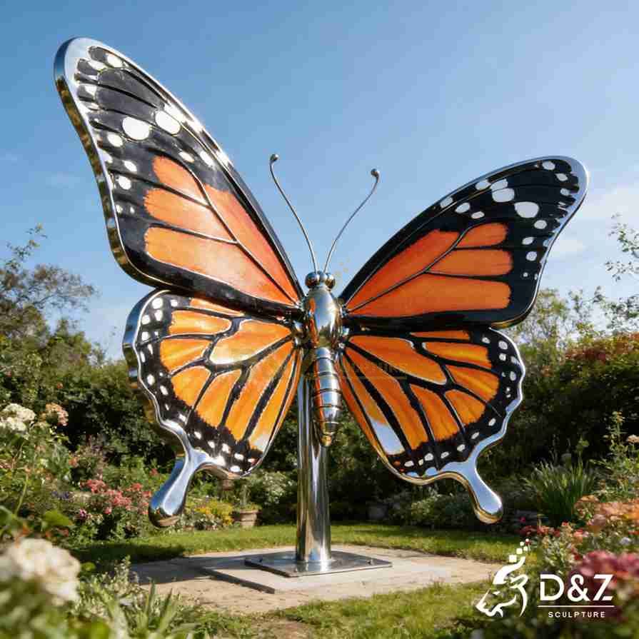 15-1 Large Metal Butterfly Sculptures for Modern Spaces