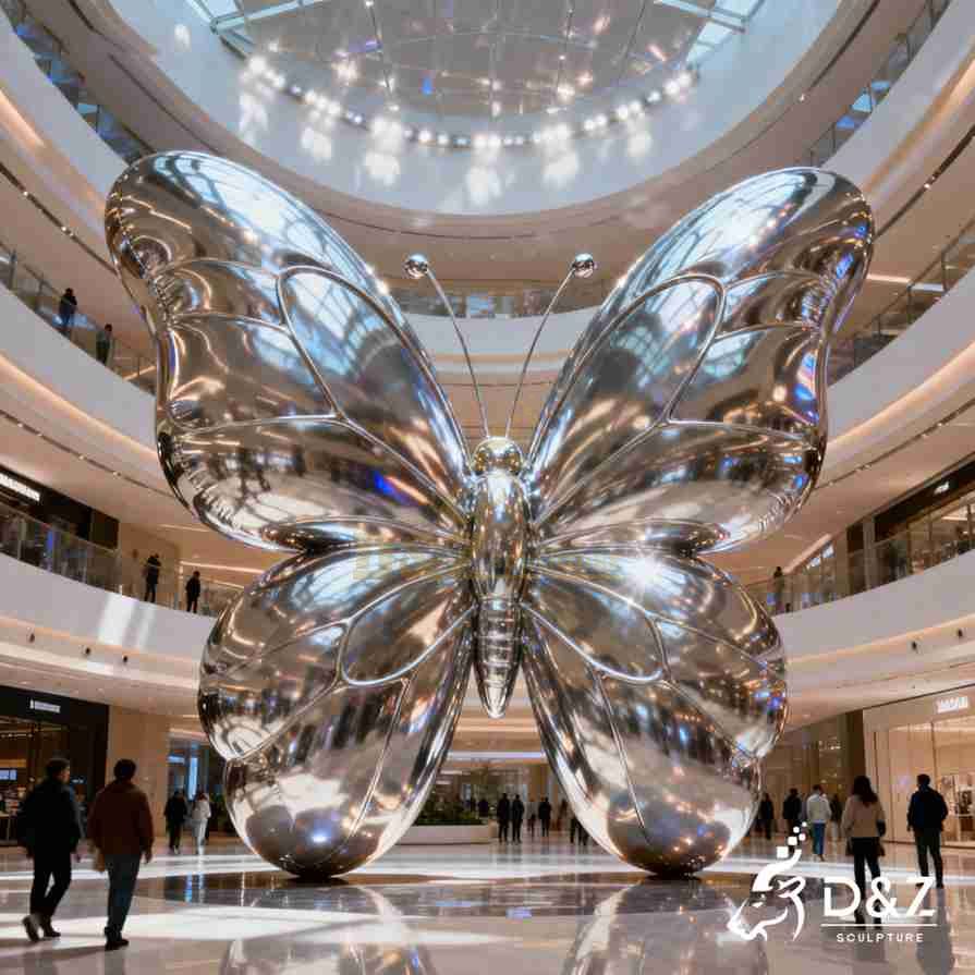 15-2 Large Metal Butterfly Sculptures for Modern Spaces