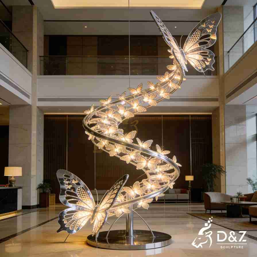 15-4 Large Metal Butterfly Sculptures for Modern Spaces