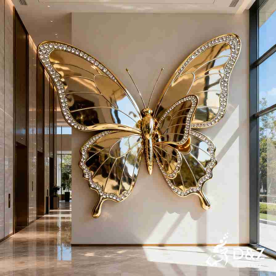 15-9 Large Metal Butterfly Sculptures for Modern Spaces