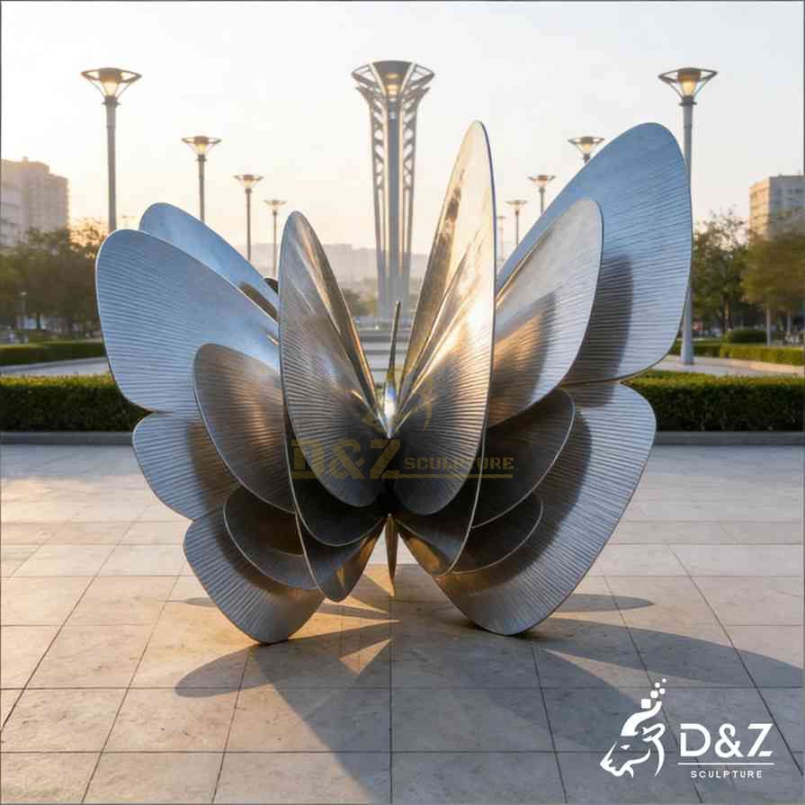 15-11 Large Metal Butterfly Sculptures for Modern Spaces