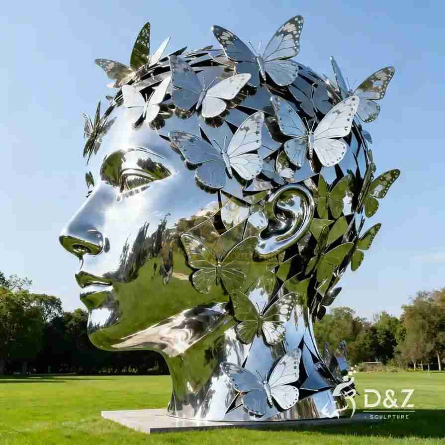 15-12 Large Metal Butterfly Sculptures for Modern Spaces