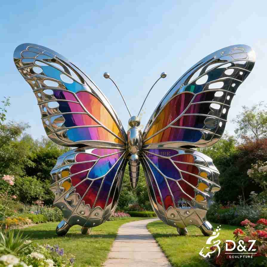 15-14 Large Metal Butterfly Sculptures for Modern Spaces