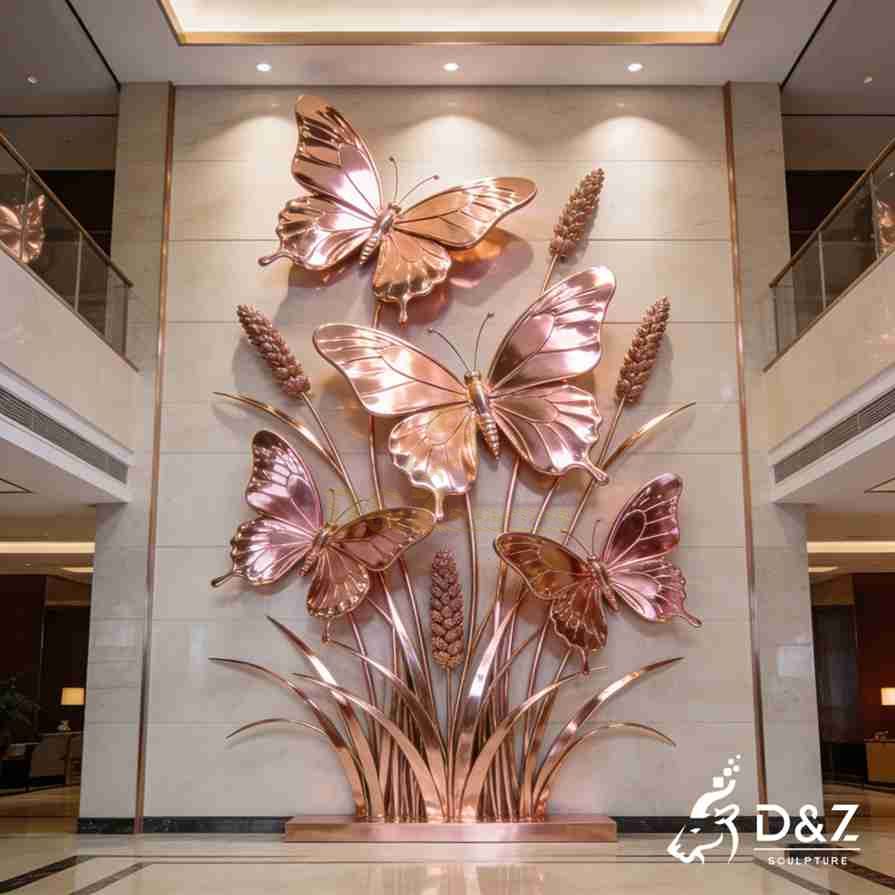 Metal Butterfly Wall Sculpture 1