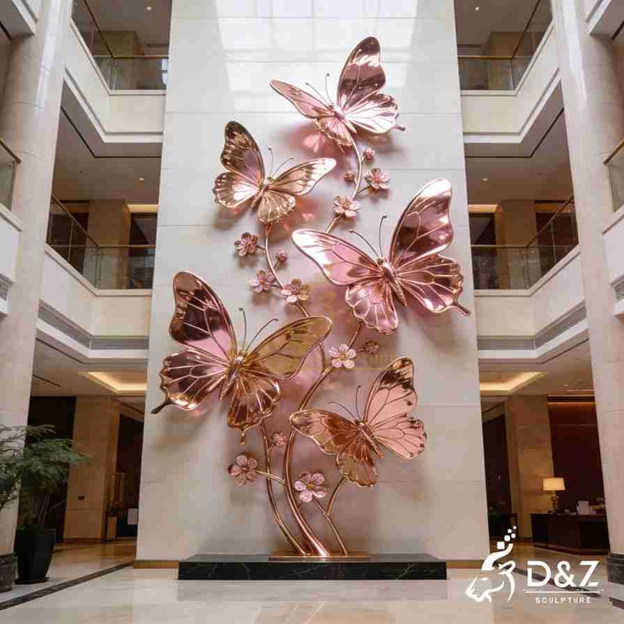 Metal Butterfly Wall Sculpture 2