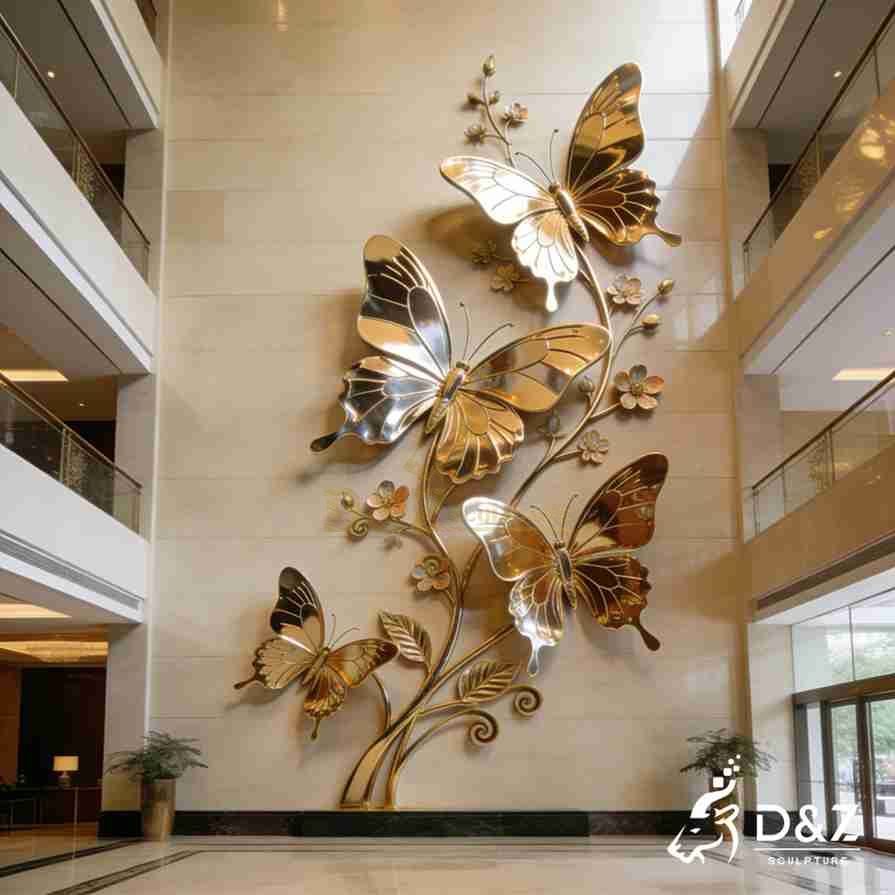 Metal Butterfly Wall Sculpture 5