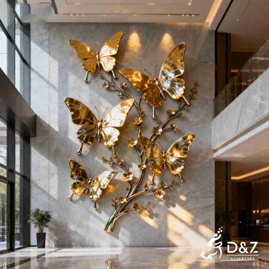 Metal Butterfly Wall Sculpture 6