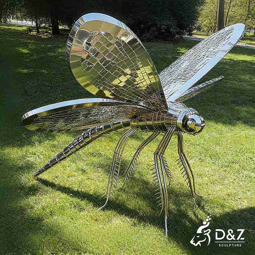 Metal Dragonfly Yard Sculpture 5