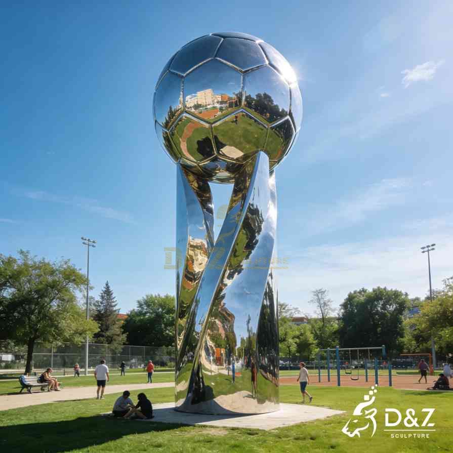 Metal Soccer Sculpture 5 Metal Soccer Sculpture 5