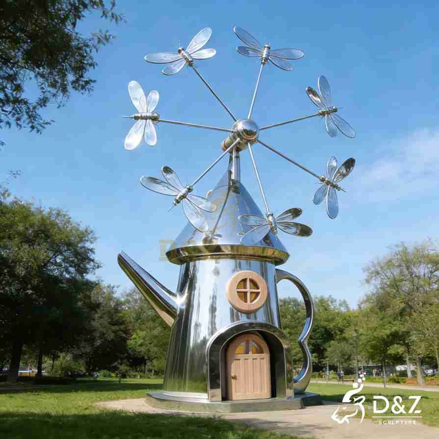 12-4 Large Metal Dragonfly Sculptures: Art Meets Nature