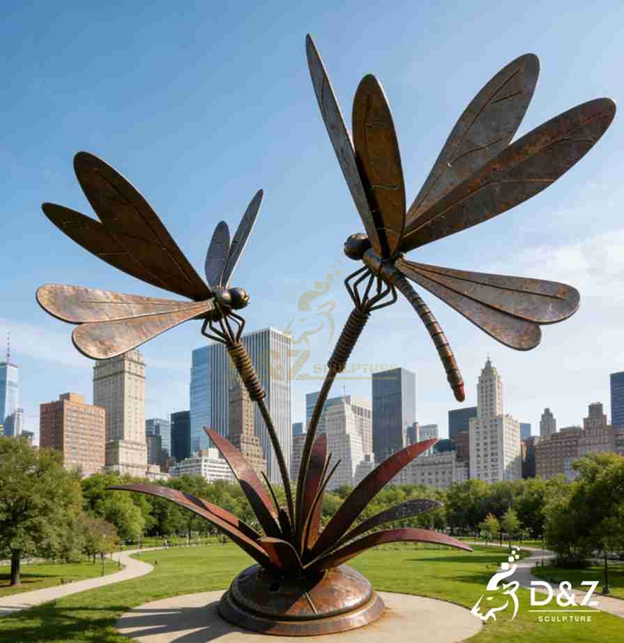 12-12 Large Metal Dragonfly Sculptures: Art Meets Nature 12-12 Large Metal Dragonfly Sculptures: Art Meets Nature
