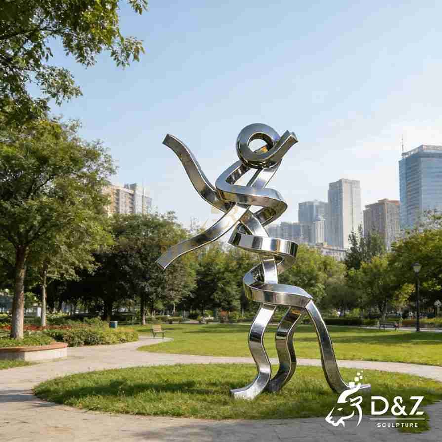 Flow Abstract Cat Sculpture 6