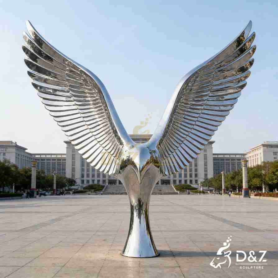 Metal Abstract Eagle Sculpture 1
