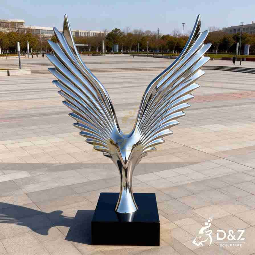 Metal Abstract Eagle Sculpture 4