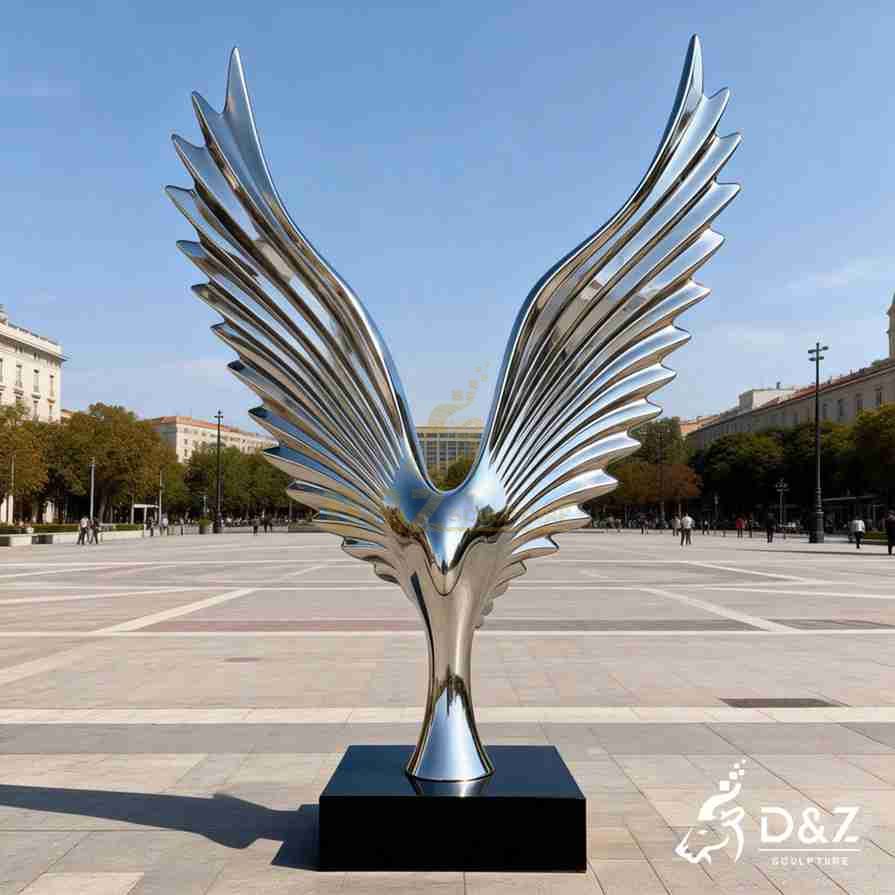 Metal Abstract Eagle Sculpture 5