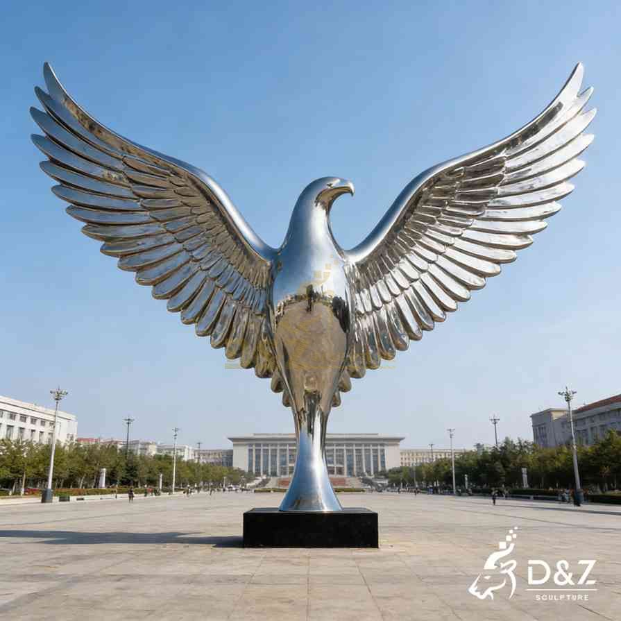 Metal Abstract Eagle Sculpture 5