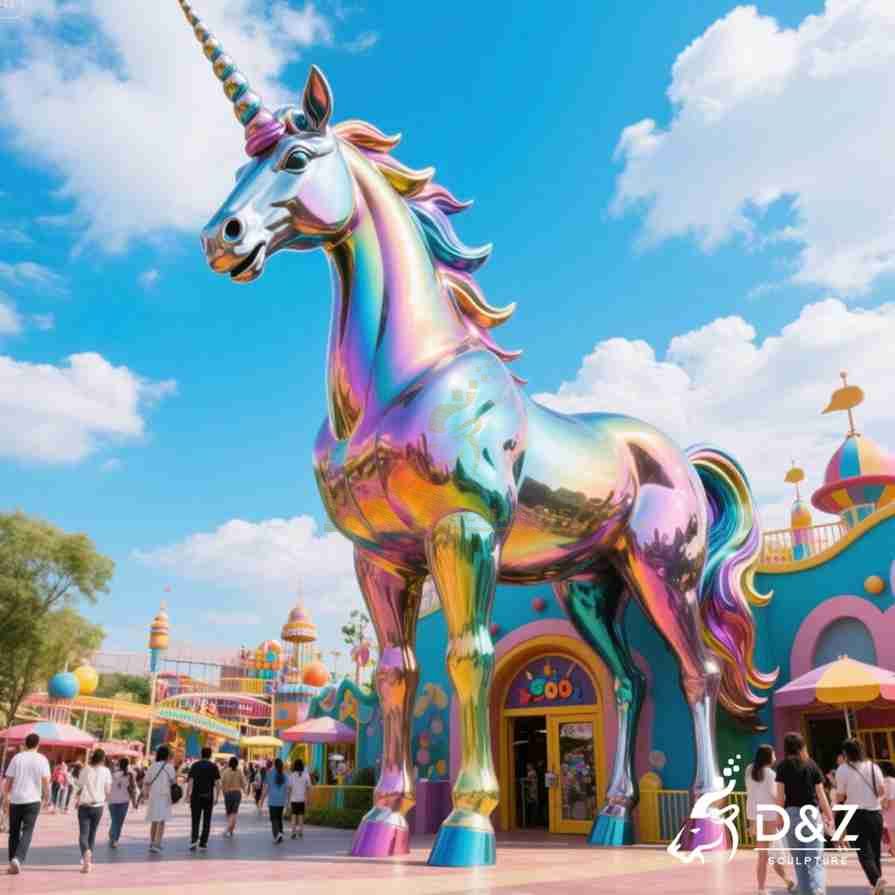 Metal Unicorn Sculpture 1 Metal Unicorn Sculpture 1