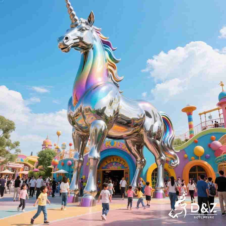 Metal Unicorn Sculpture 2 Metal Unicorn Sculpture 2