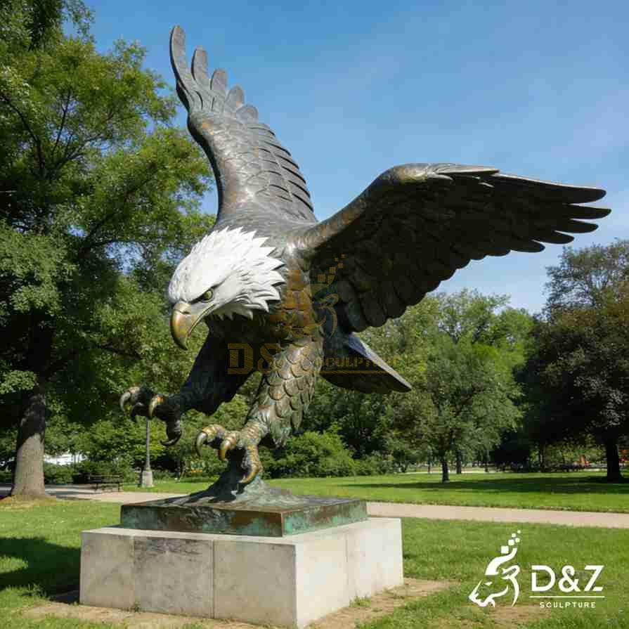 15-2 Large Metal Eagle Sculptures/Statues: Exploring Power and Freedom