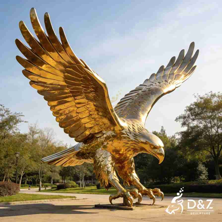 15-3 Large Metal Eagle Sculptures/Statues: Exploring Power and Freedom