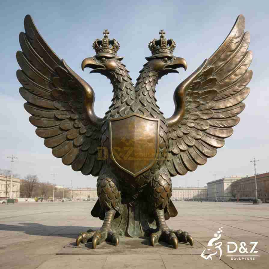 15-13 Large Metal Eagle Sculptures/Statues: Exploring Power and Freedom